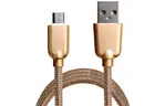 Дата кабель USB 2.0 AM to Micro 5P 1.0m 1.5A, Gold Grand-X (MM02G)