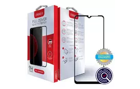 Стекло защитное Intaleo Full Glue для Samsung A12 black (1283126509490) - Фото