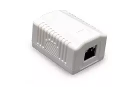 Розетка сетевая Cablexpert RJ45x1 FTP, cat.5e (NCAC-1F5E-01) - Фото