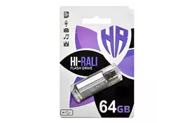 USB флеш накопичувач Hi-Rali 16GB Corsair Series Silver USB 2.0 (HI-16GBCORSL) - Фото