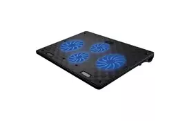 Подставка для ноутбука OMEGA Laptop COOLING PAD 4 fans BLACK [45424] (OMNCP4FB) - Фото