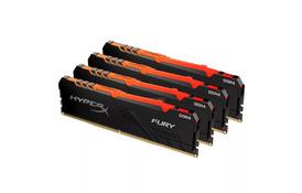 Модуль пам'яті для комп'ютера DDR4 64GB (4x16GB) 2666 MHz HyperX Fury RGB Kingston Fury (ex.HyperX) (HX426C16FB4AK4/64) - Фото