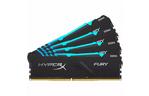 Модуль памяти для компьютера DDR4 64GB (4x16GB) 3600 MHz HyperX Fury Black Kingston (HX436C18FB4AK4/64)