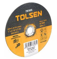 Круг отрезной Tolsen по металлу/нержавейке 125х1.2*22.2мм (76103)