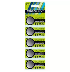 Батарейка ERGOLUX CR-2016 Lithium * 5 (CR2016-BP5)