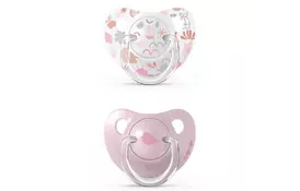 Пустушка Suavinex Memories Історії малюків 0-6 міс. 2 шт. рожева (307144) - Фото