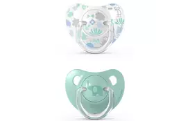 Пустышка Suavinex Memories Истории малышей 6-18 мес. 2 шт. зеленая (307154) - Фото