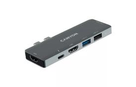 Концентратор CANYON 1*Type C PD100W+2*HDMI+1*USB3.0+1*USB2.0+1*SD+1*TF (CNS-TDS05B) - Фото