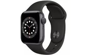 Смарт-годинник Apple Watch Series 6 GPS, 40mm Space Gray Aluminium Case with Blac (MG133GK/A) - Фото