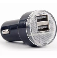 Зарядное устройство EnerGenie USB 2.1A black (EG-U2C2A-CAR-02)