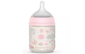 Бутылочка для кормления Suavinex Memories Истории малышей 150 мл. розовая (307050) - Фото