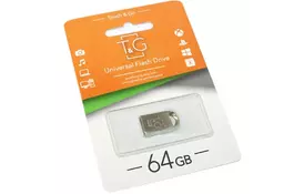 USB флеш накопитель T&G 64GB 107 Metal Series Silver USB 2.0 (TG107-64G) - Фото