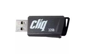 USB флеш накопичувач Patriot 32GB ST-Lifestyle Cliq Grey USB 3.1 (PSF32GCL3USB) - Фото
