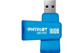 USB флеш накопичувач Patriot 16GB Color Quick Drive Blue USB 3.1 (PSF16GQDBL3USB) - Фото