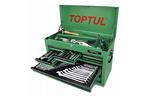 Набор инструментов TOPTUL в инструментальном ящике 9 секций 186ед. (GCBZ186A)