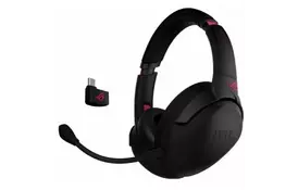 Навушники ASUS ROG Strix Go 2.4 Electro Punk WL/3.5mm/USB Black (90YH02P1-B3UA00) - Фото