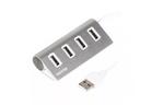 Концентратор Maxxter USB 2.0 Type-A 4 ports silver (HU2A-4P-01)