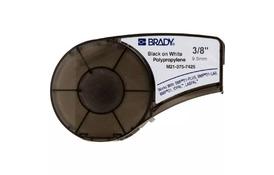 Лента для принтера этикеток Brady для лабораторий полипропилен, 9.53mm/6.4m, Черный на Белом (M21-375-7425) - Фото