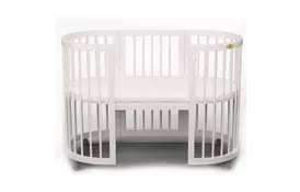 Кроватка Ingvart SMART BED OVAL молочный (1609001) - Фото