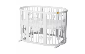 Кроватка Ingvart SMART BED ROUND со звездочками белый (1359003) - Фото