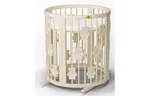 Кроватка Ingvart SMART BED ROUND с мишками молочный (1369001)