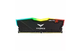 Модуль памяти для компьютера DDR4 8GB 3200 MHz T-Force Delta Black RGB Team (TF3D48G3200HC16C01) - Фото