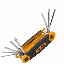 Набор инструментов Tolsen ключей Torx 8 размеров T9-40 (20069)