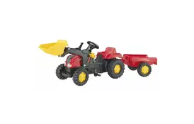 Веломобиль Rolly Toys Трактор с прицепом и ковшом Rolly Toys rollyKid-X (023127) - Фото