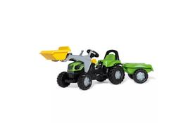 Веломобиль Rolly Toys Трактор с прицепом и ковшом rollyKid Deutz-Fahr 5115 G TB (023196) - Фото