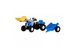 Веломобиль Rolly Toys Трактор с прицепом и ковшом rollyKid NEW HOLLAND (023929)
