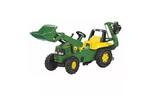 Веломобиль Rolly Toys Экскаватор rollyJunior John Deere зелено-желтый (811076)
