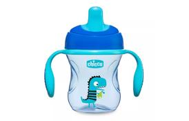 Поильник-непроливайка Chicco Training Cup от 6 месяцев 200 мл Голубой (06921.20.03) - Фото