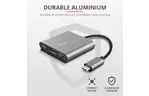 Концентратор Trust Dalyx 3-in-1 Multiport USB-C (23772)