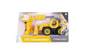 Конструктор Diy Spatial Creativity Бульдозер с электродвигателем (CJ-1365039) - Фото