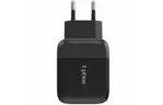 Зарядное устройство T-PHOX Classic 24W 1xTYPE-C + 2xUSB (Black) (Classic Black)