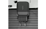 Зарядное устройство T-PHOX Classic 24W 1xTYPE-C + 2xUSB (Black) (Classic Black)