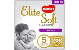 Подгузник Huggies Elite Soft Platinum Mega 5 (12-17 кг) 38 шт (5029053548838) - Фото
