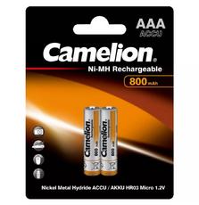 Аккумулятор Camelion AAA 800mAh Ni-MH * 2 R03-2BL (NH-AAA800BP2)