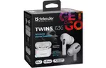 Наушники Defender Twins 636 TWS Pro Bluetooth White (63636)