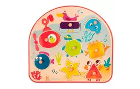 Розвиваюча іграшка Battat Рамка-вкладиш Морські мешканці (BX1844GZ) - Фото