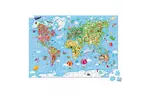 Пазл Janod двусторонний Карта мира 300 элементов (J02656)