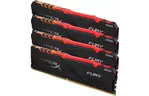 Модуль памяти для компьютера DDR4 128GB (4x32GB) 3600 MHz HyperX Fury RGB Kingston (HX436C18FB3AK4/128)