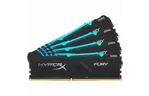 Модуль памяти для компьютера DDR4 128GB (4x32GB) 3600 MHz HyperX Fury RGB Kingston (HX436C18FB3AK4/128)