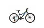 Велосипед Formula 24'' ACID 1.0 DD рама-12'' Al 2020 индиго с салатовым и голубы (OPS-FR-24-186)