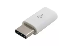 Переходник Lapara USB 3.1 Type-C male to Micro USB female OTG (LA-Type-C-MicroUSB-adaptor white) - Фото