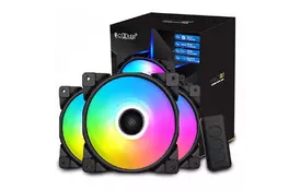 Кулер для корпуса PcСooler HALO 3-in-1 FRGB KIT - Фото
