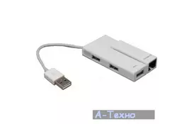 Перехідник USB2.0 to Ethernet 100Mb Viewcon (VE 450 W (White)) - Фото