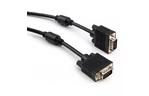 Кабель мультимедийный VGA 15.0m ferrits Vinga (VCPVGAF15BK)