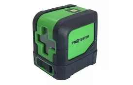Лазерный нивелир Protester 2 линии, 1H/1V зеленый луч (LL102G) - Фото