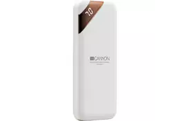 Батарея универсальная CANYON 5000mAh, Input 5V/2A, Output 5V/2.1A, White (CNE-CPBP5W) - Фото